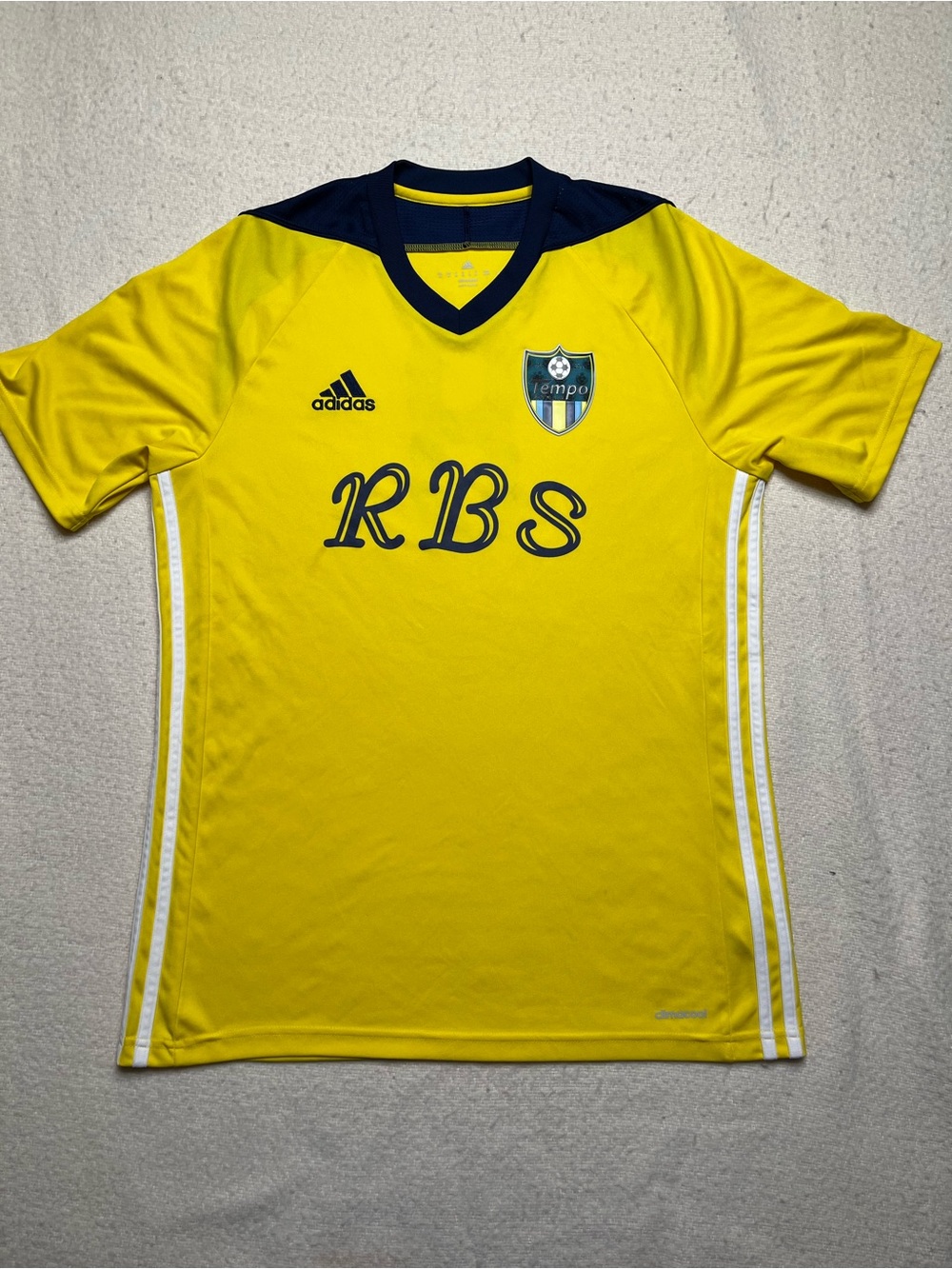 Adidas Tempo Soccer Club Yellow Soccer Jersey Mens M World Cup National Team USA